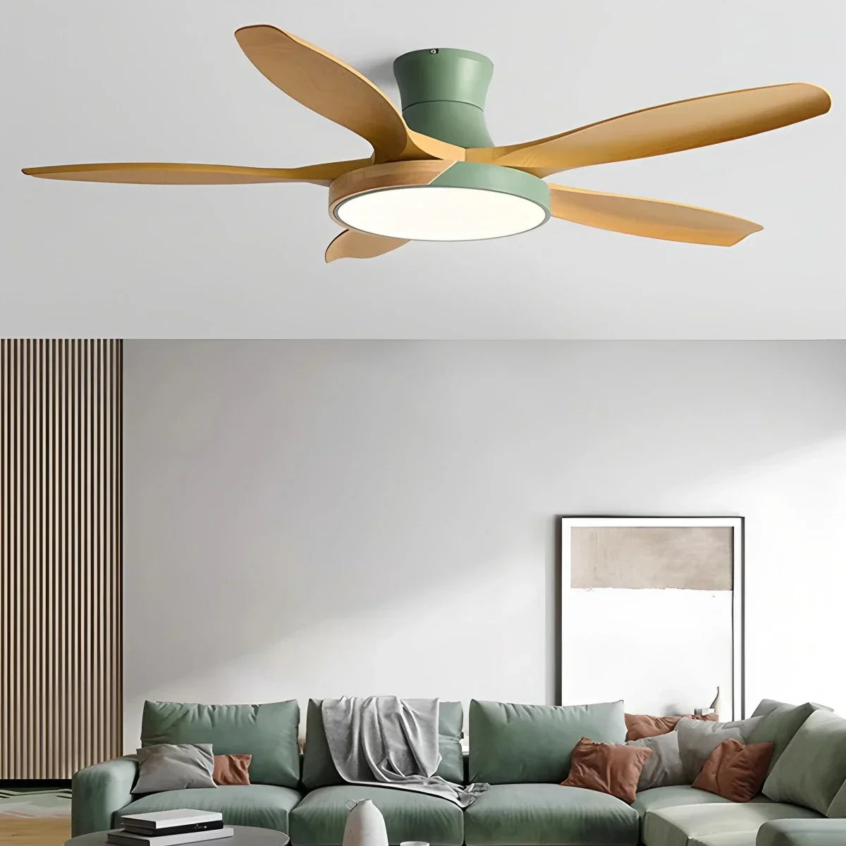 Nordic 5-Blade LED Ceiling Fan Light | Desfino