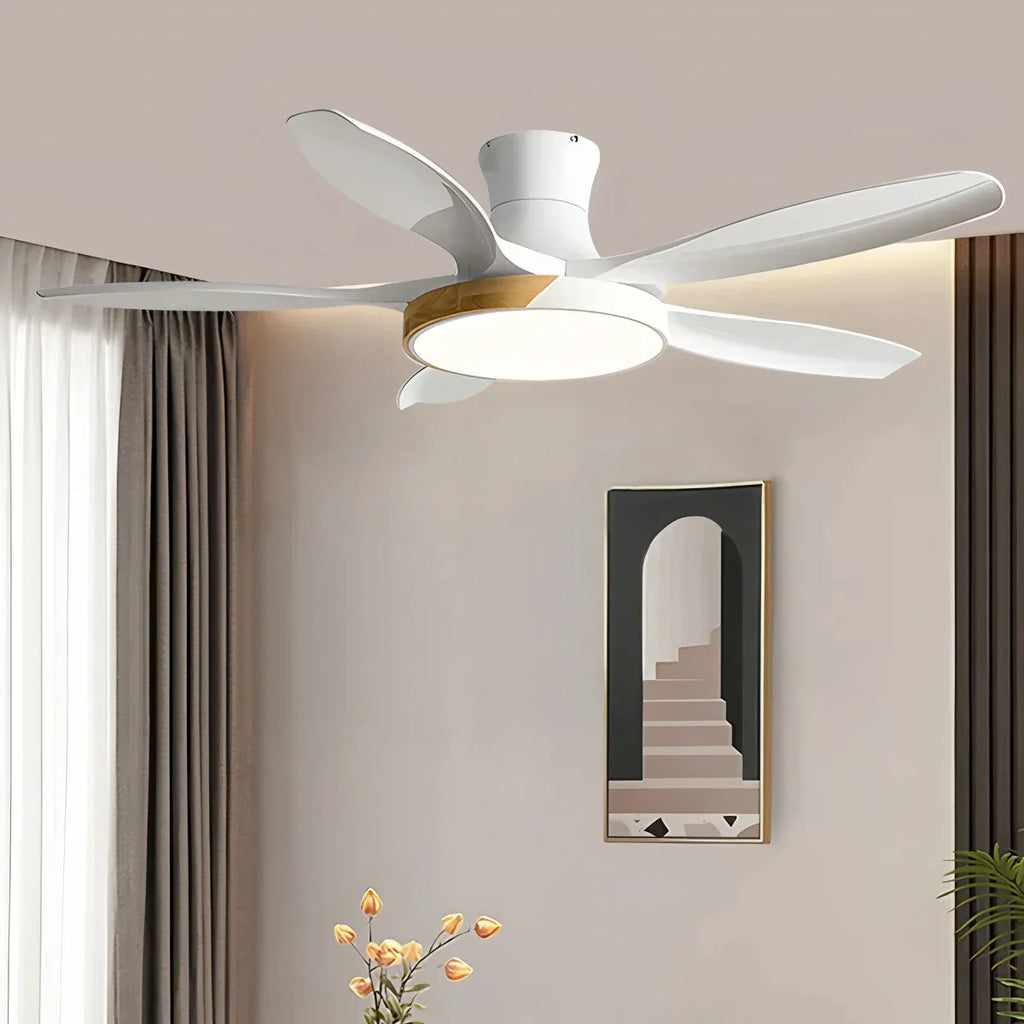 Nordic 5-Blade LED Ceiling Fan Light | Desfino