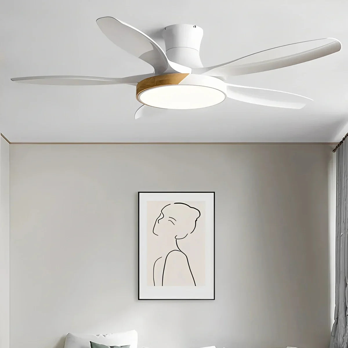 Nordic 5-Blade LED Ceiling Fan Light | Desfino