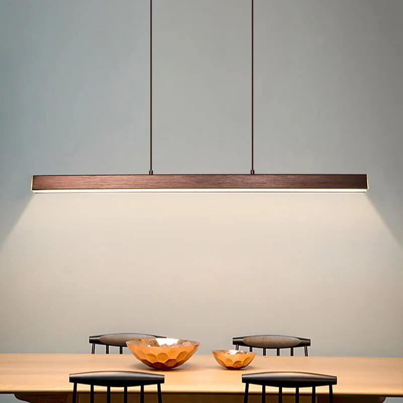 Nordic LED Linear Pendant Light for Kitchen Island | Desfino