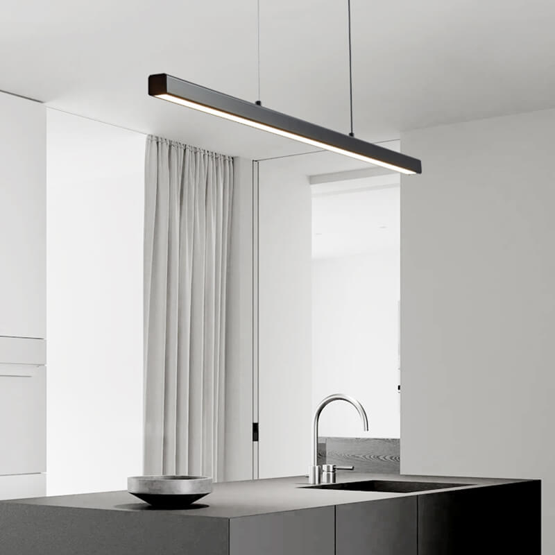 Nordic LED Linear Pendant Light for Kitchen Island | Desfino