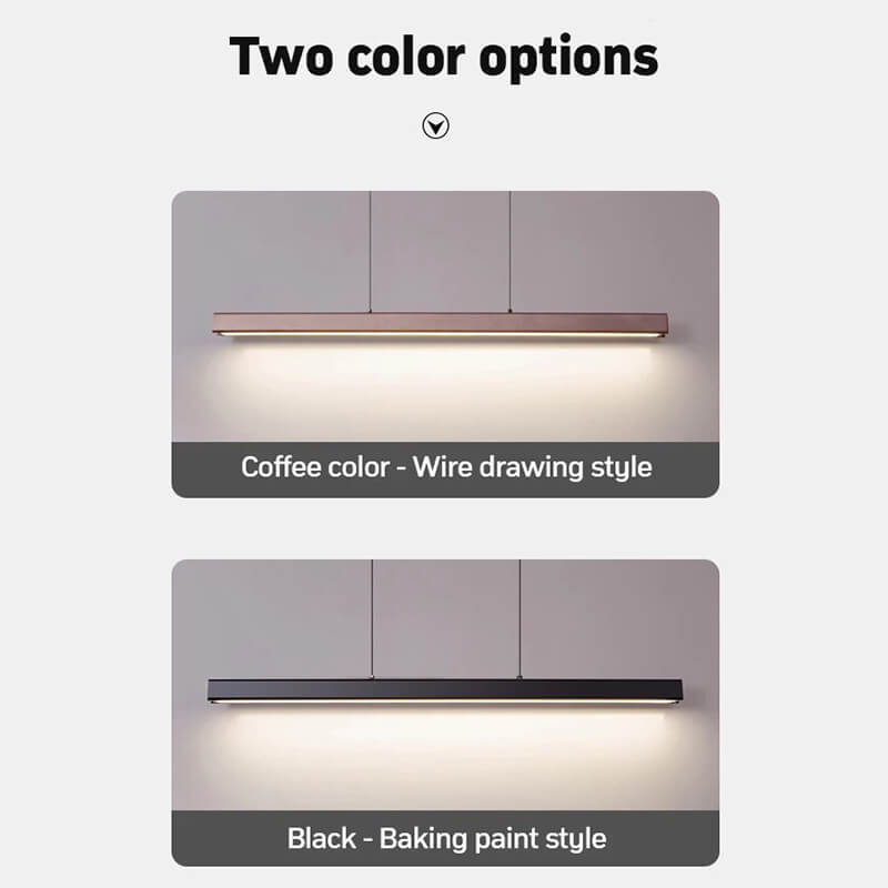 Nordic LED Linear Pendant Light for Kitchen Island | Desfino