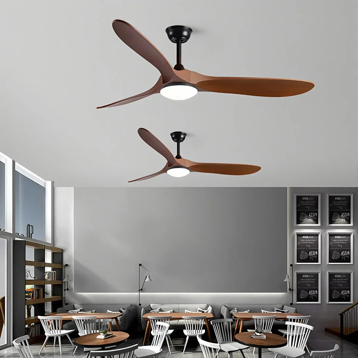 Nordic Wood Ceiling Fan with Light | Desfino