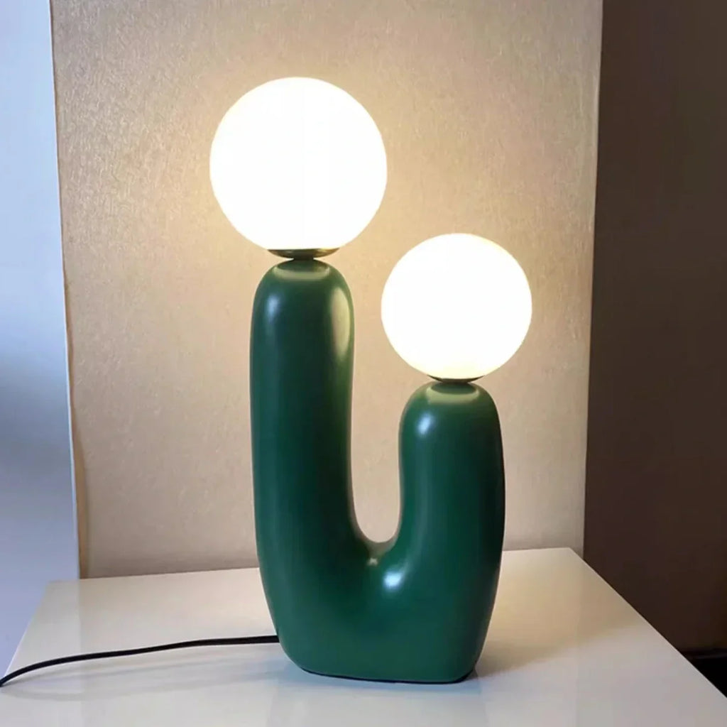 Rau strukturierte Harztischlampe | Desfino