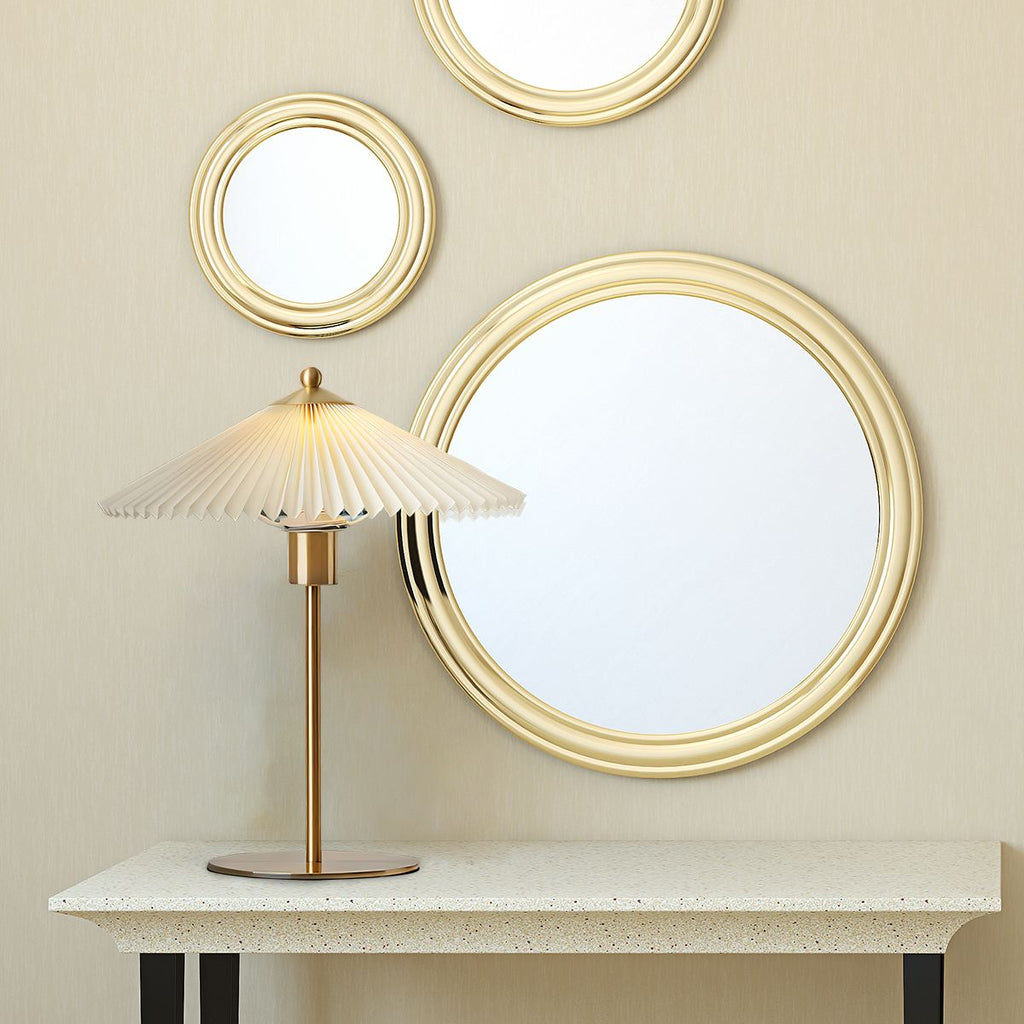 Perla Pleated Table Lamp for Bedroom | Desfino