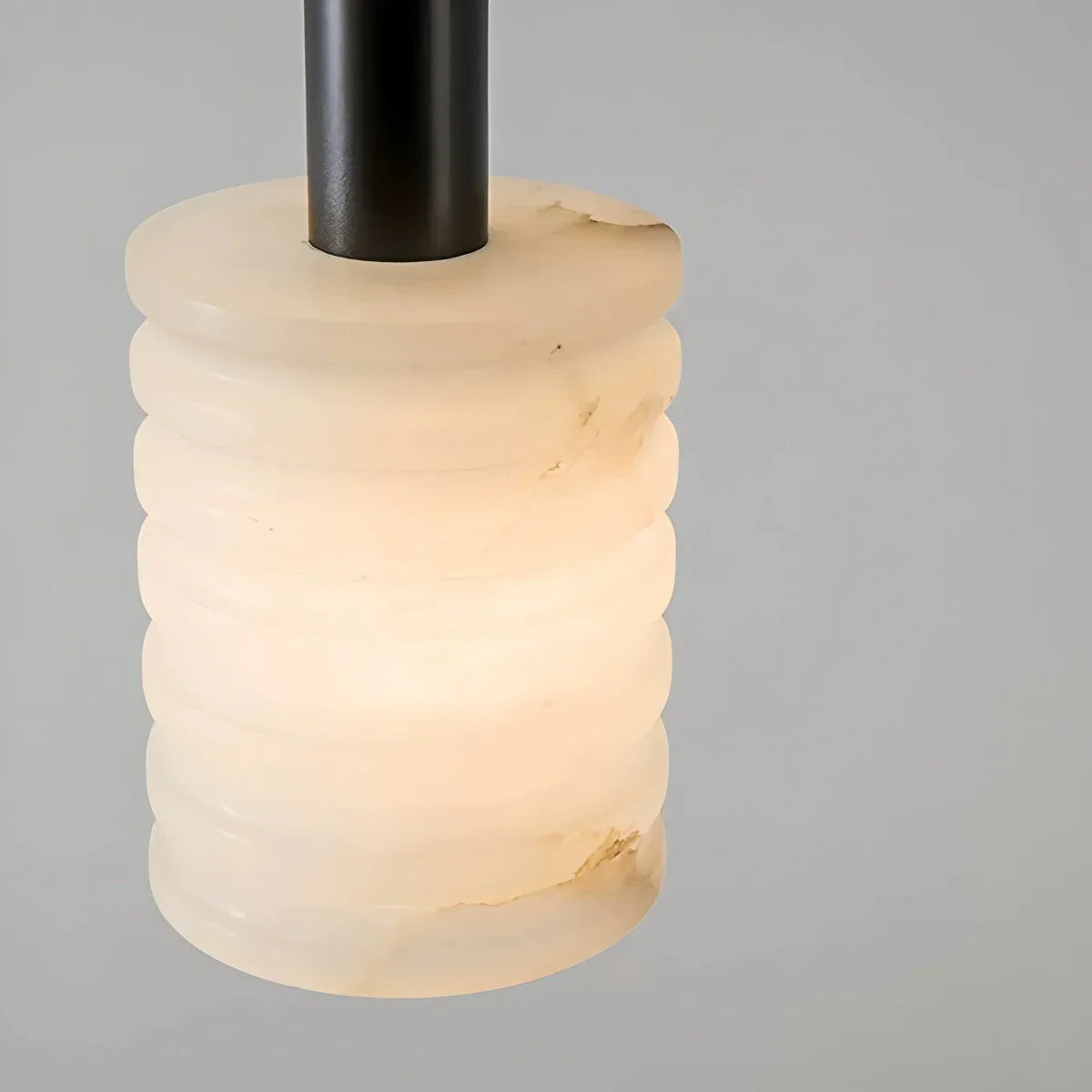 Cylindrical Spanish Alabaster Bedside Pendant Light | Desfino