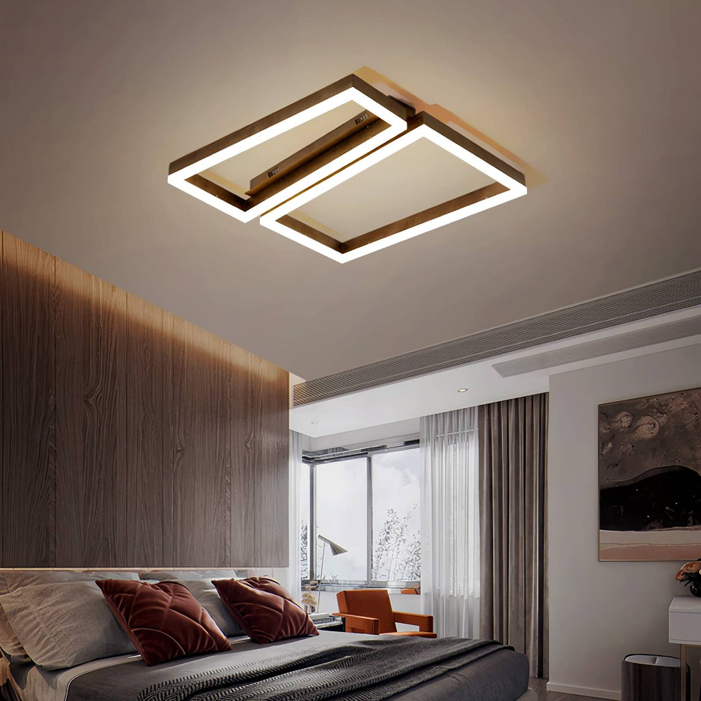 Moderne quadratische Deckenleuchte für das Schlafzimmer | Desfino