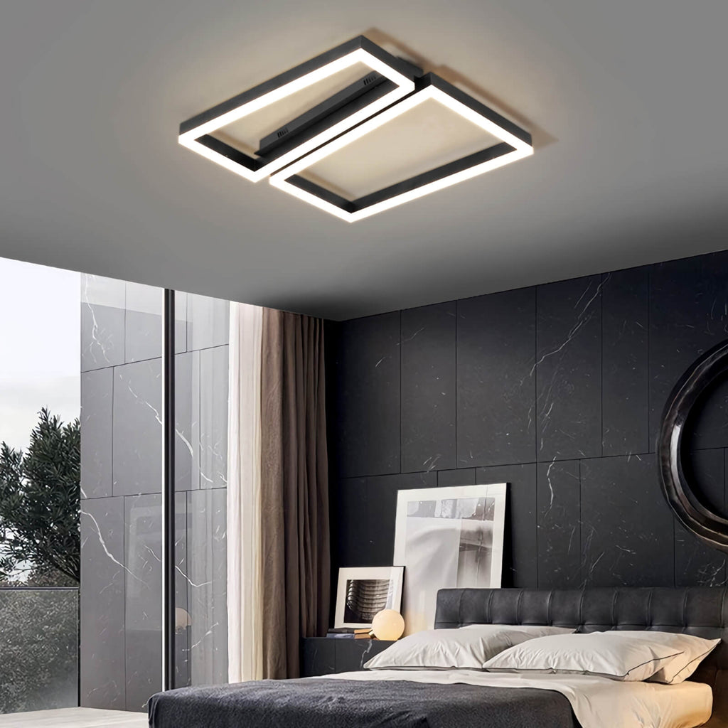 Moderne quadratische Deckenleuchte für das Schlafzimmer | Desfino