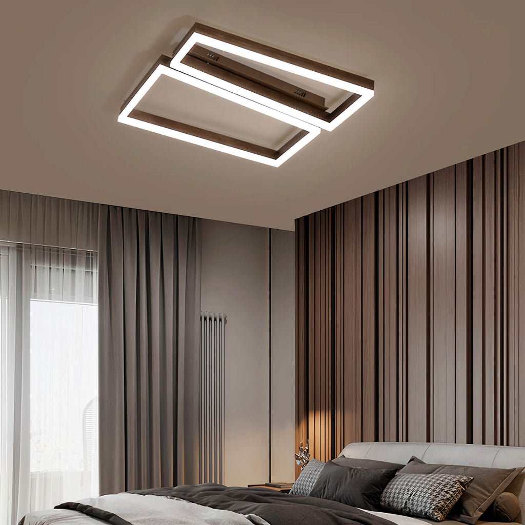 Moderne quadratische Deckenleuchte für das Schlafzimmer | Desfino
