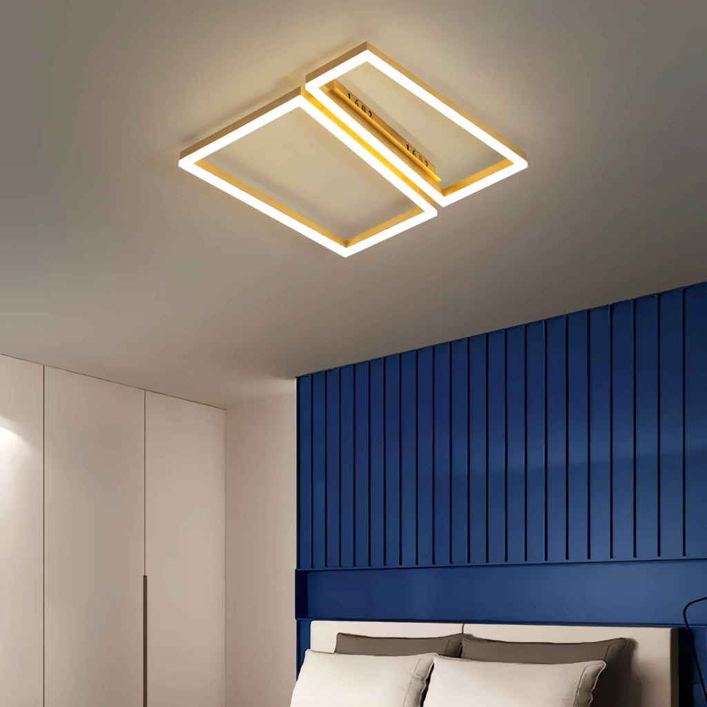 Moderne quadratische Deckenleuchte für das Schlafzimmer | Desfino