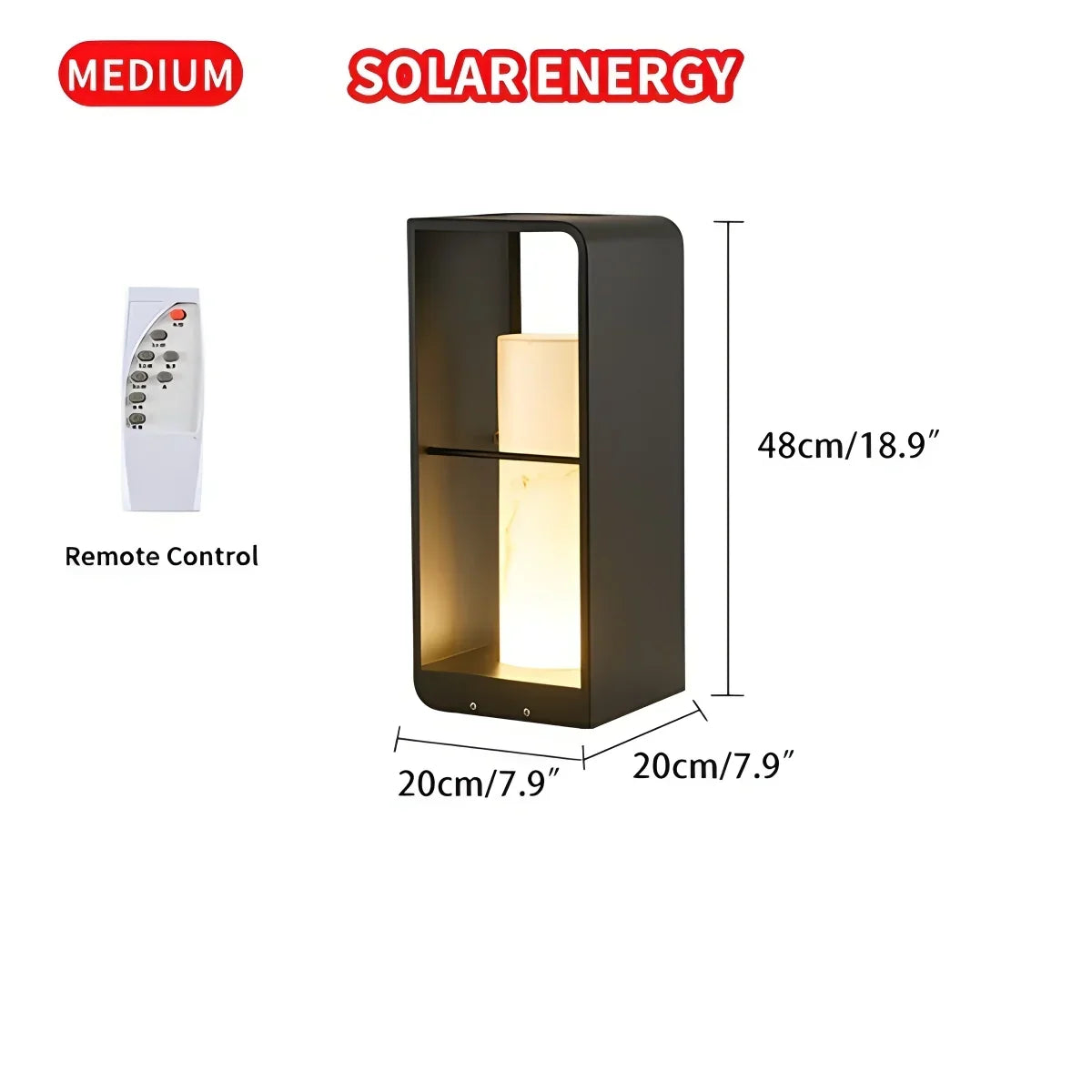Rectangular Lawn Outdoor Lamp for Gardens | Desfino