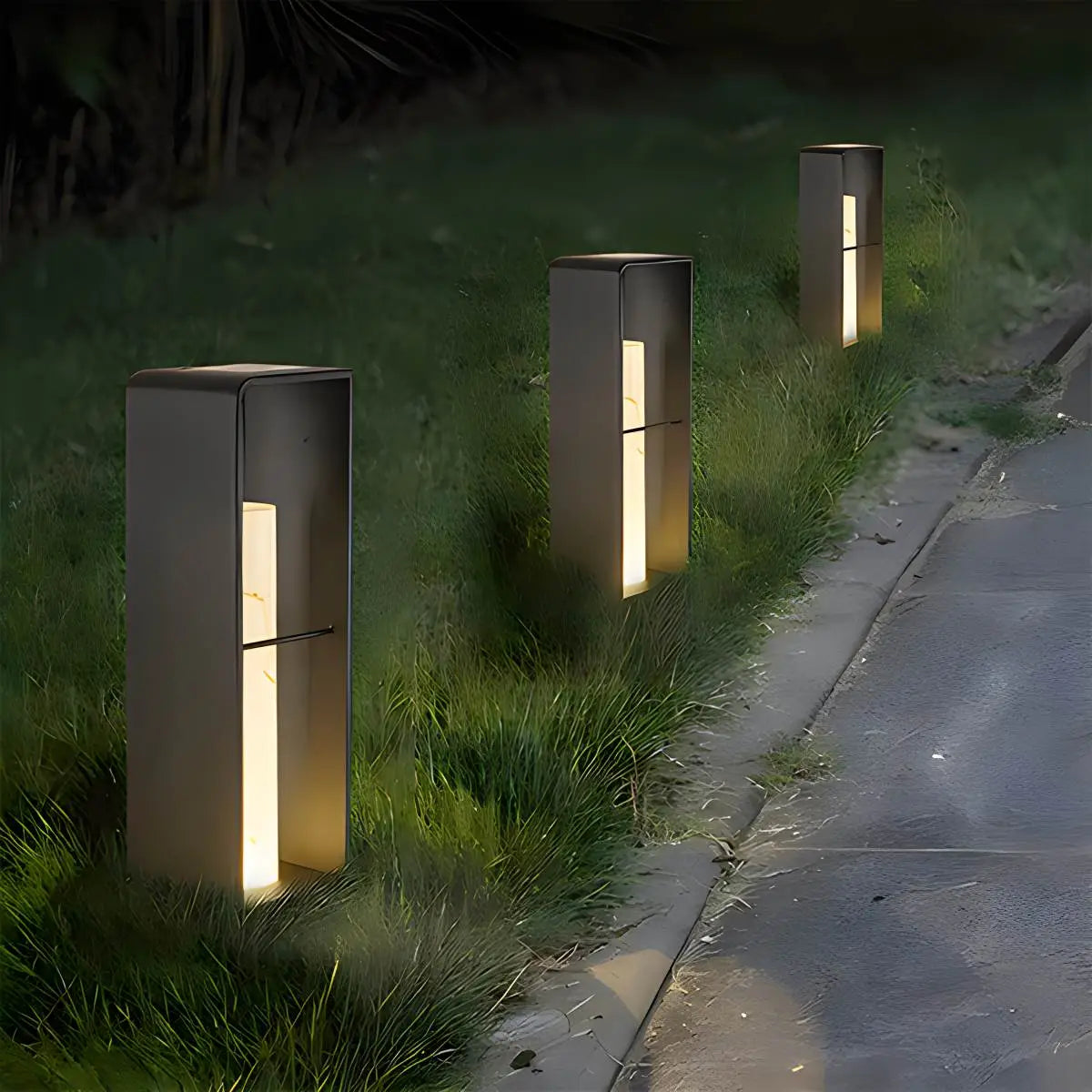 Rectangular Lawn Outdoor Lamp for Gardens | Desfino