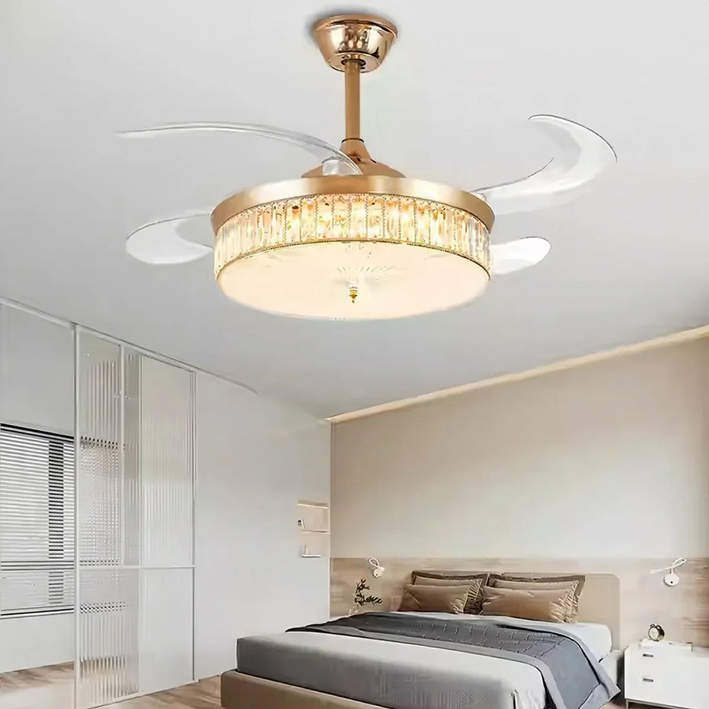 Remote Hugger Ceiling Fan Light | Desfino