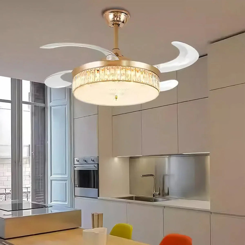 Remote Hugger Ceiling Fan Light | Desfino