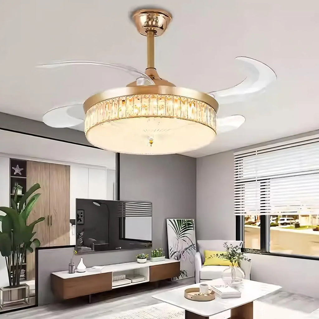 Remote Hugger Ceiling Fan Light | Desfino