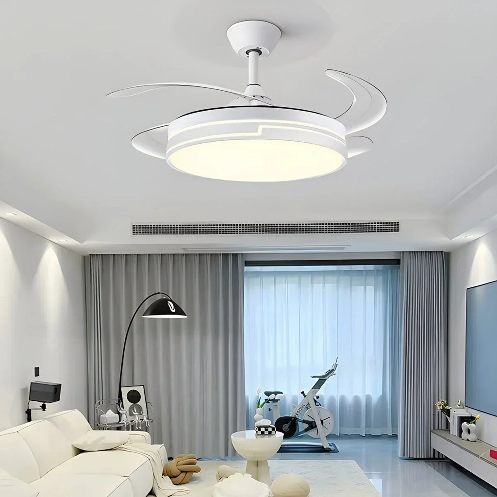 Minimalistischer Deckenventilator mit Fernbedienung | Desfino