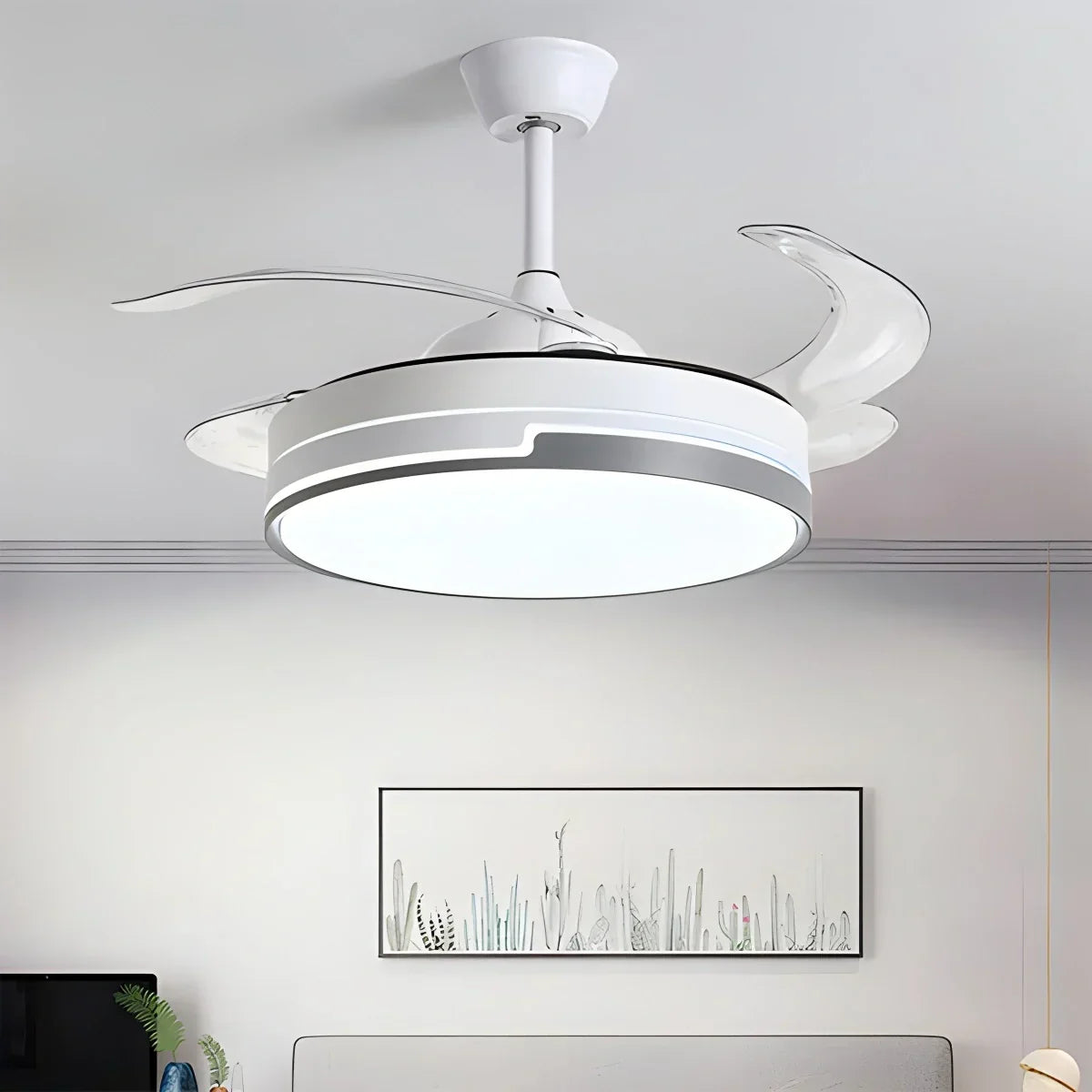 Minimalistischer Deckenventilator mit Fernbedienung | Desfino