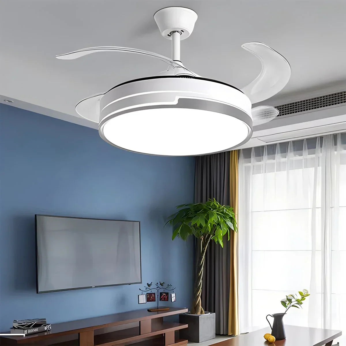 Minimalistischer Deckenventilator mit Fernbedienung | Desfino