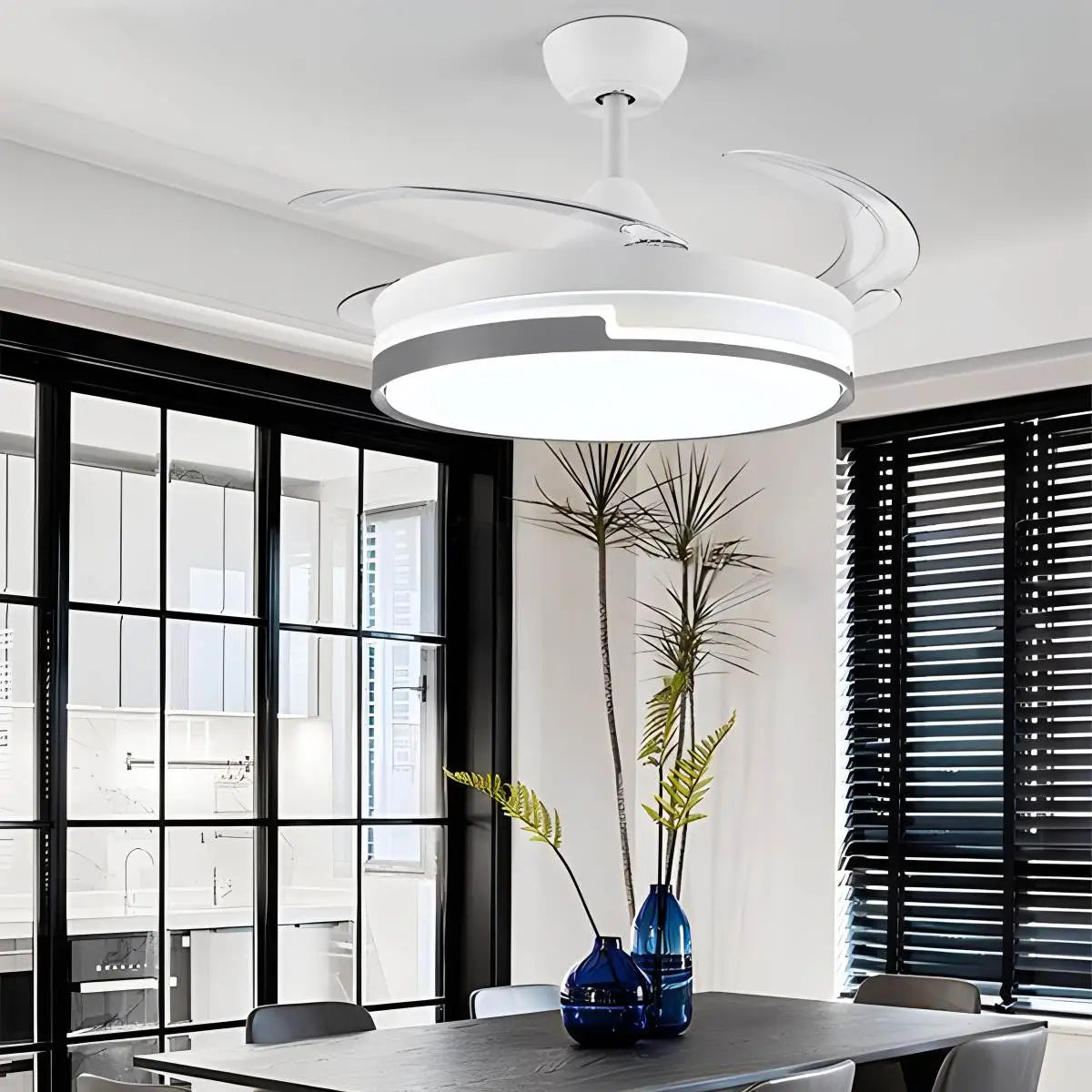 Minimalistischer Deckenventilator mit Fernbedienung | Desfino