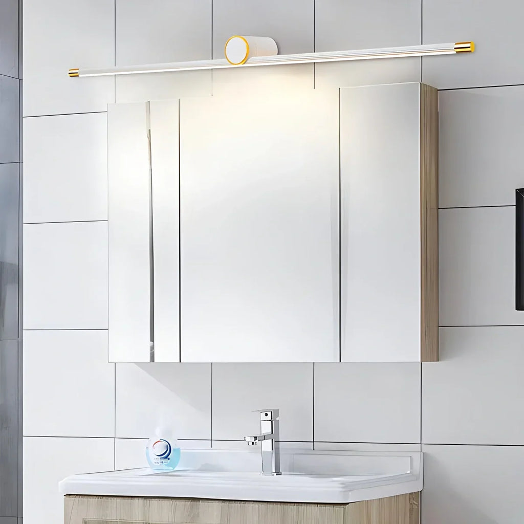 Wandleuchte mit römischer Säule und Spiegel für die Badezimmerkommode | Desfino