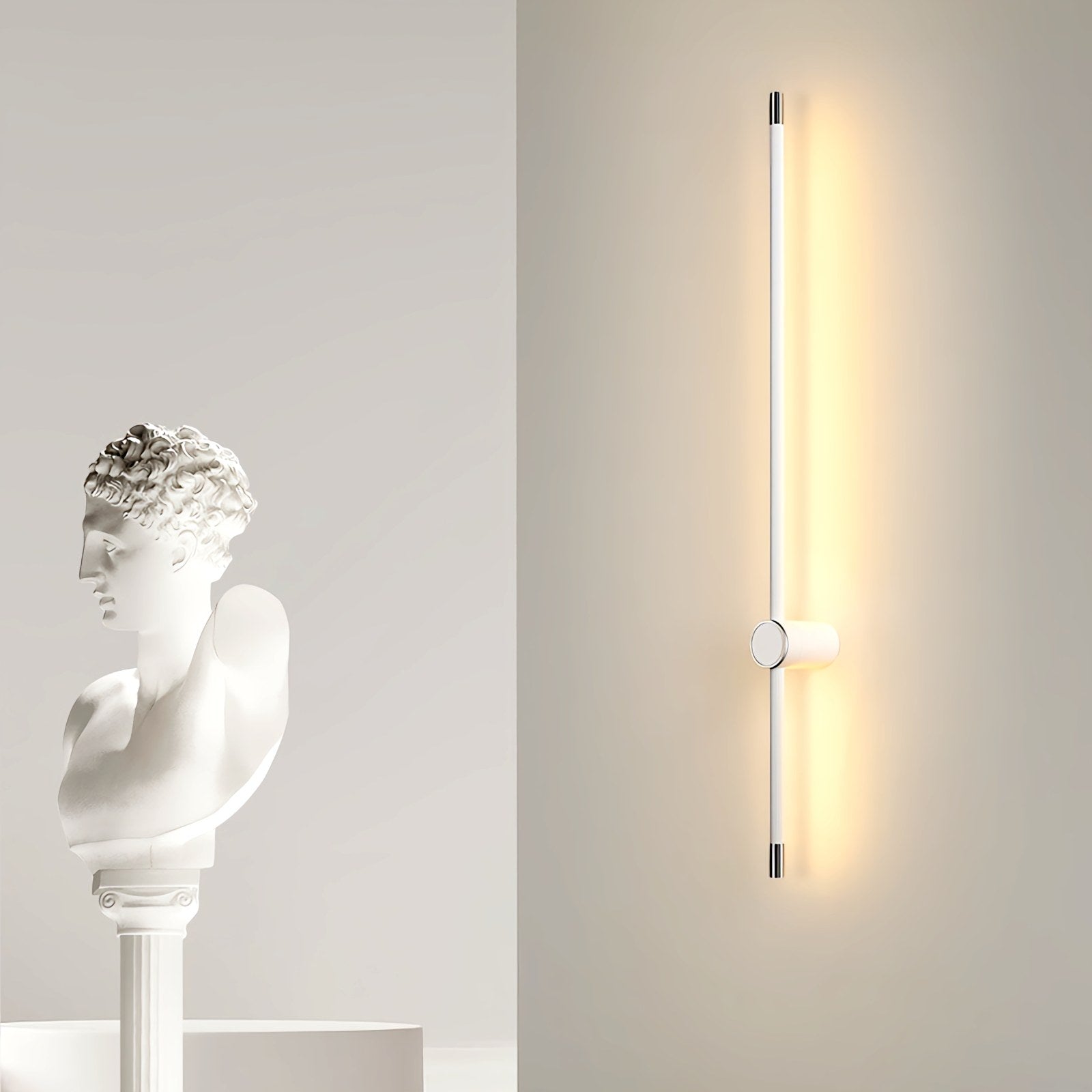 Long Roman Column Wall Lamp for Bedroom | Desfino