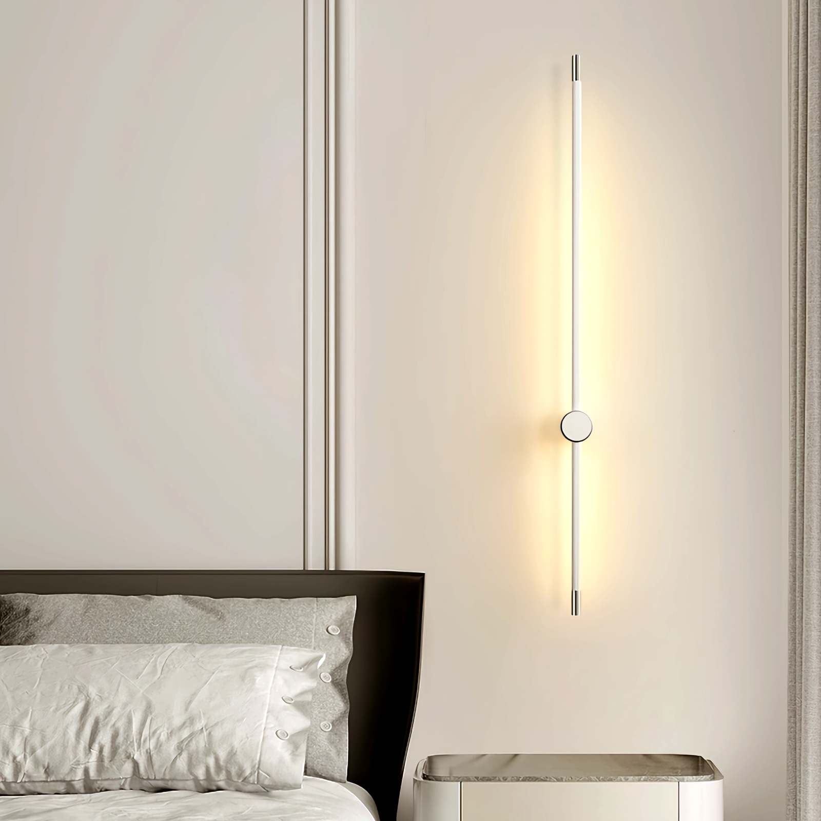 Long Roman Column Wall Lamp for Bedroom | Desfino