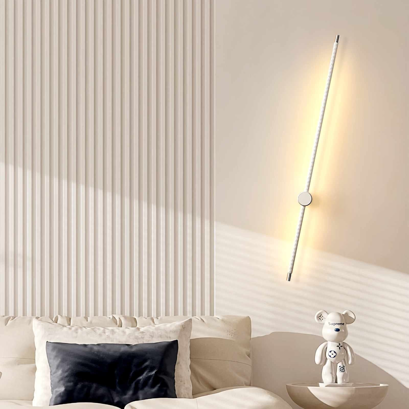 Long Roman Column Wall Lamp for Bedroom | Desfino