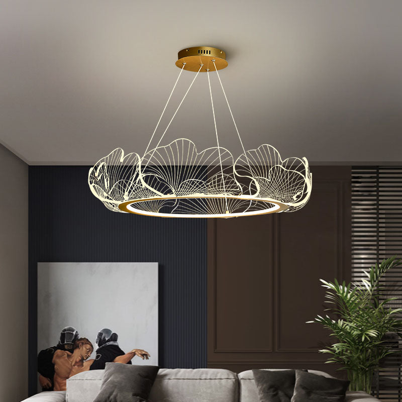 Ginkgo Leaf Chandelier for Living Room | Desfino