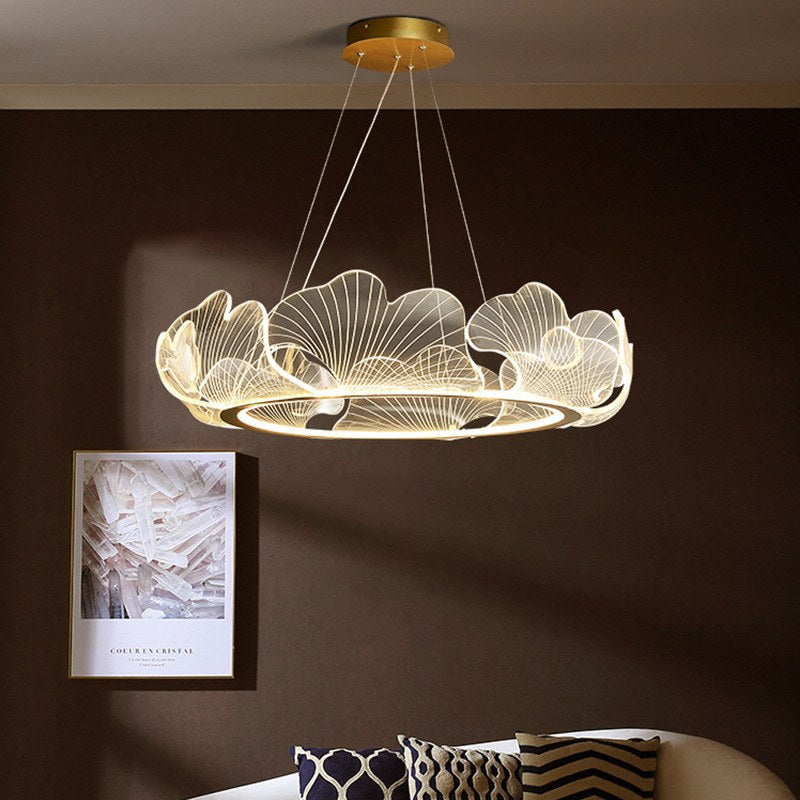Ginkgo Leaf Chandelier for Living Room | Desfino