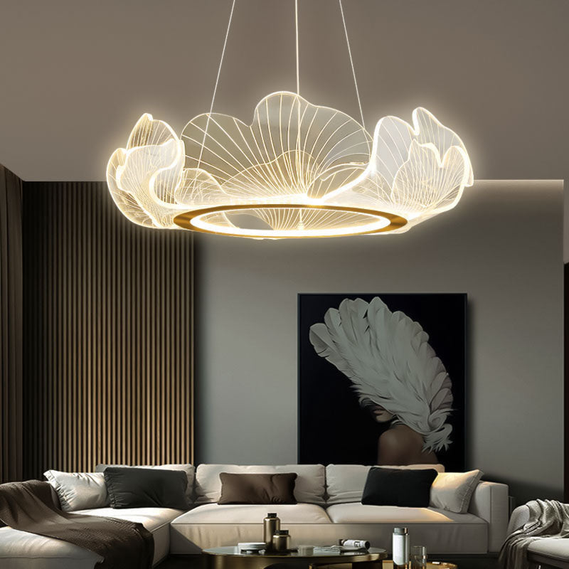 Ginkgo Leaf Chandelier for Living Room | Desfino