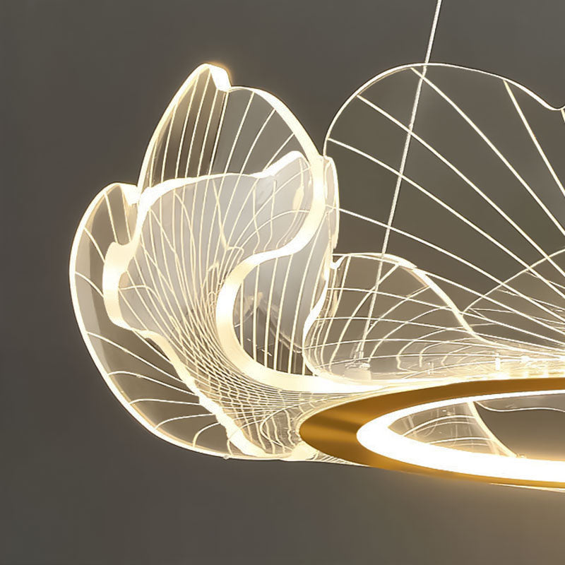 Ginkgo Leaf Chandelier for Living Room | Desfino