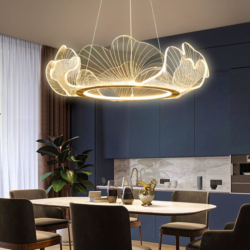 Ginkgo Leaf Chandelier for Living Room | Desfino