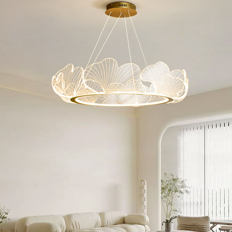 Ginkgo Leaf Chandelier for Living Room | Desfino