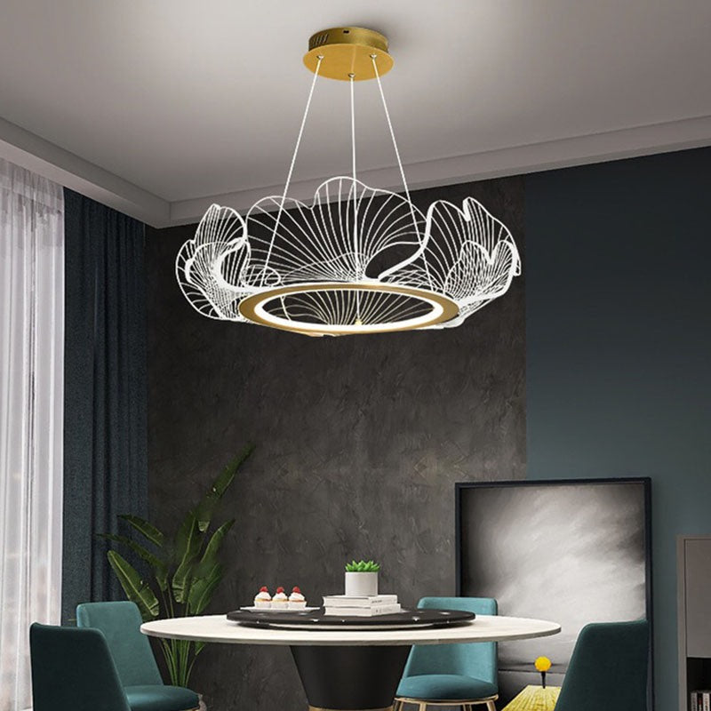 Ginkgo Leaf Chandelier for Living Room | Desfino