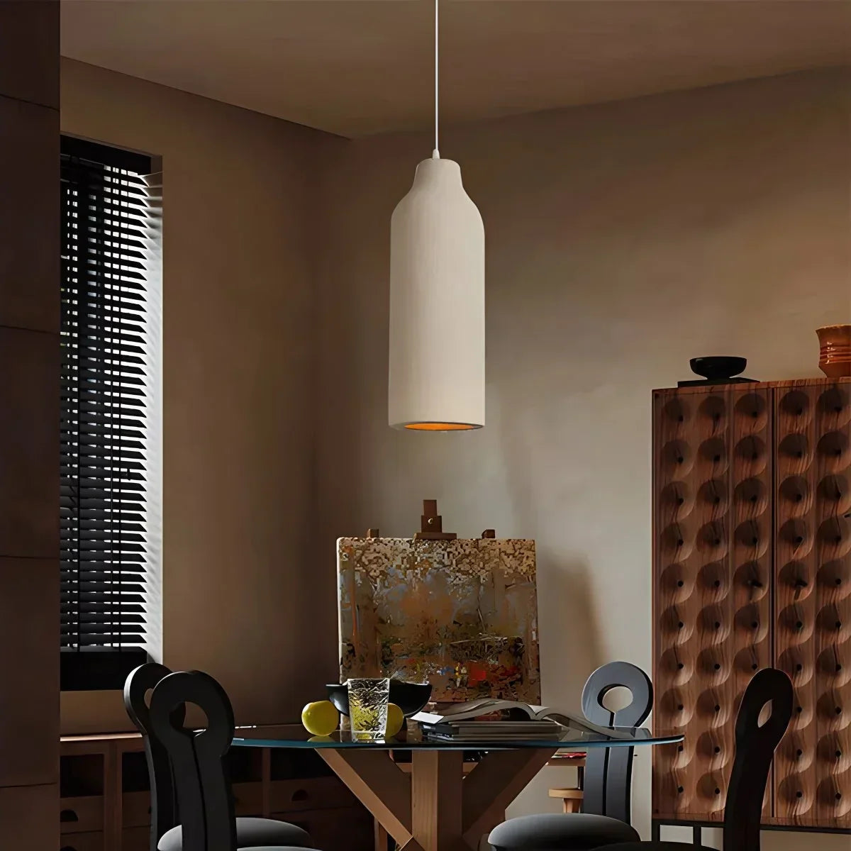 Simple Gypsum Pendant Lights for Dining Room | Desfino
