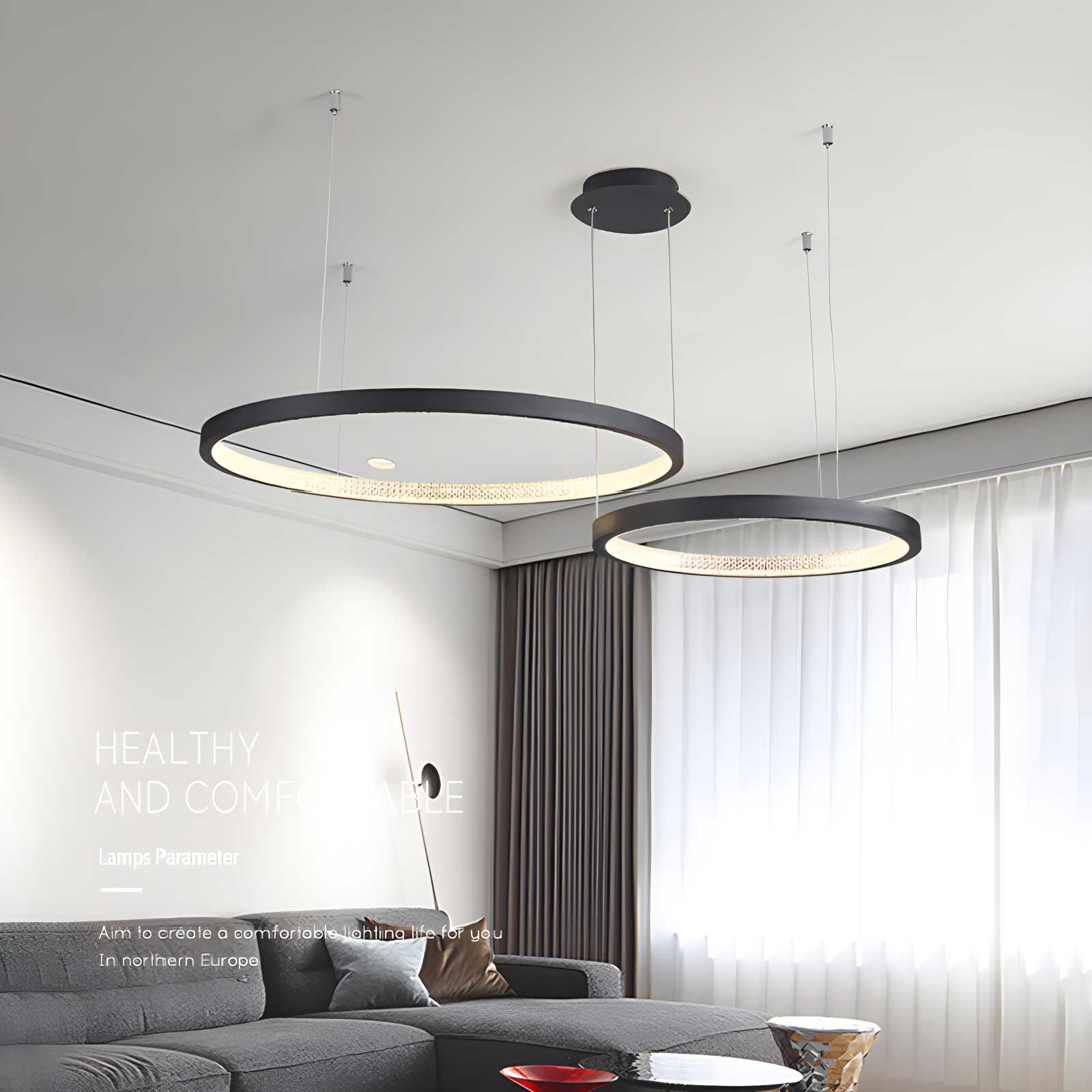 Nordic Simple Ring Ceiling Chandelier | Desfino