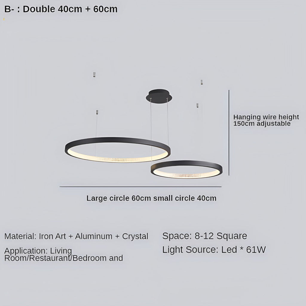 Nordic Simple Ring Ceiling Chandelier | Desfino