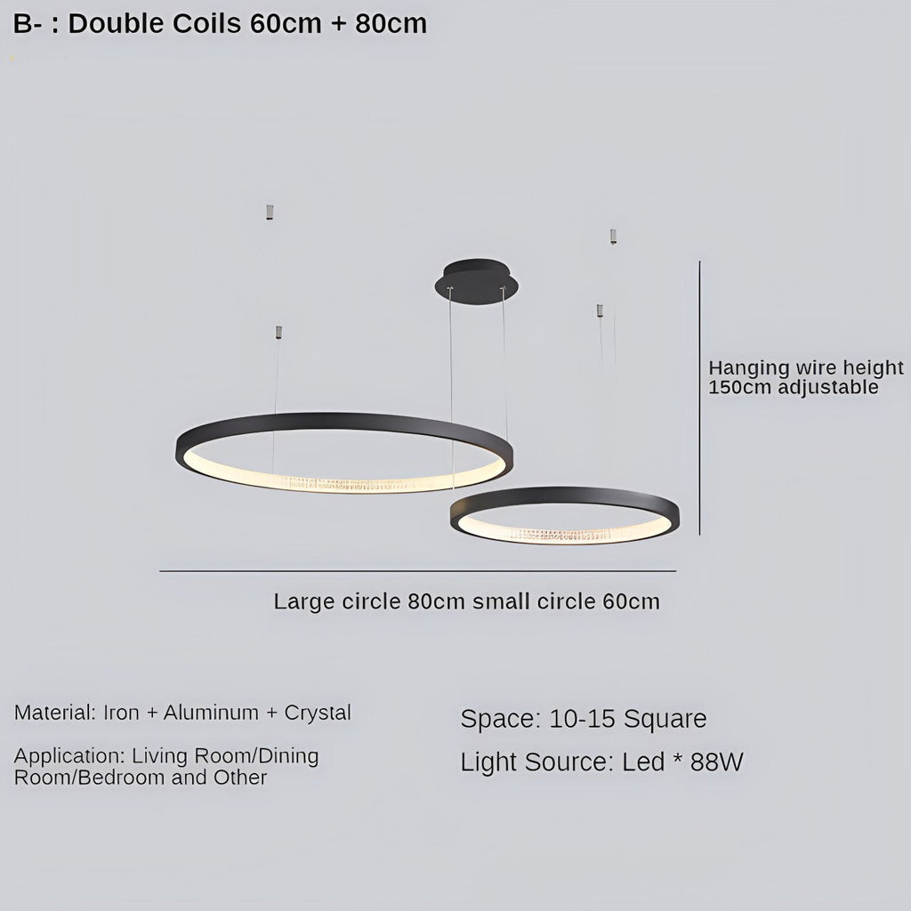 Nordic Simple Ring Ceiling Chandelier | Desfino