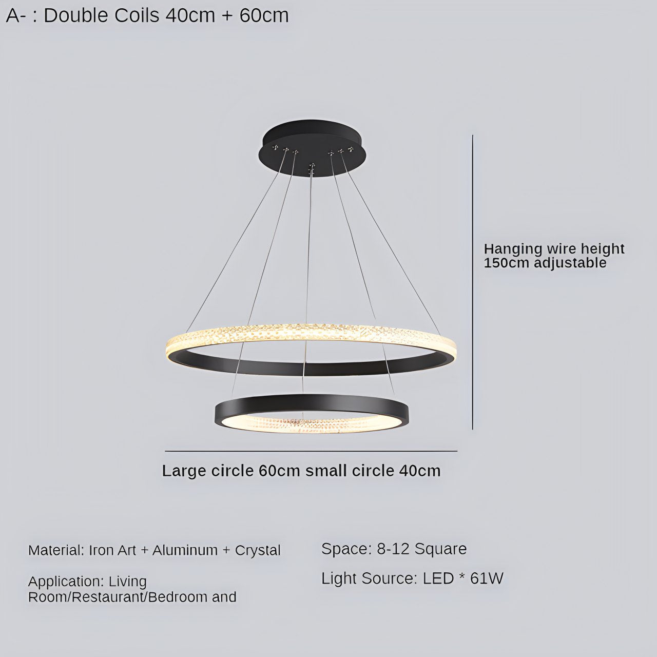 Nordic Simple Ring Ceiling Chandelier | Desfino