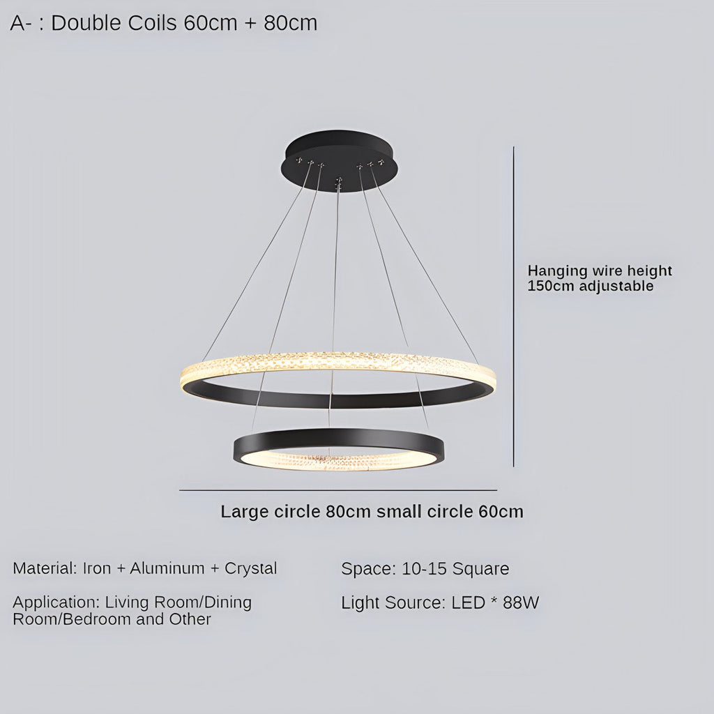 Nordic Simple Ring Ceiling Chandelier | Desfino