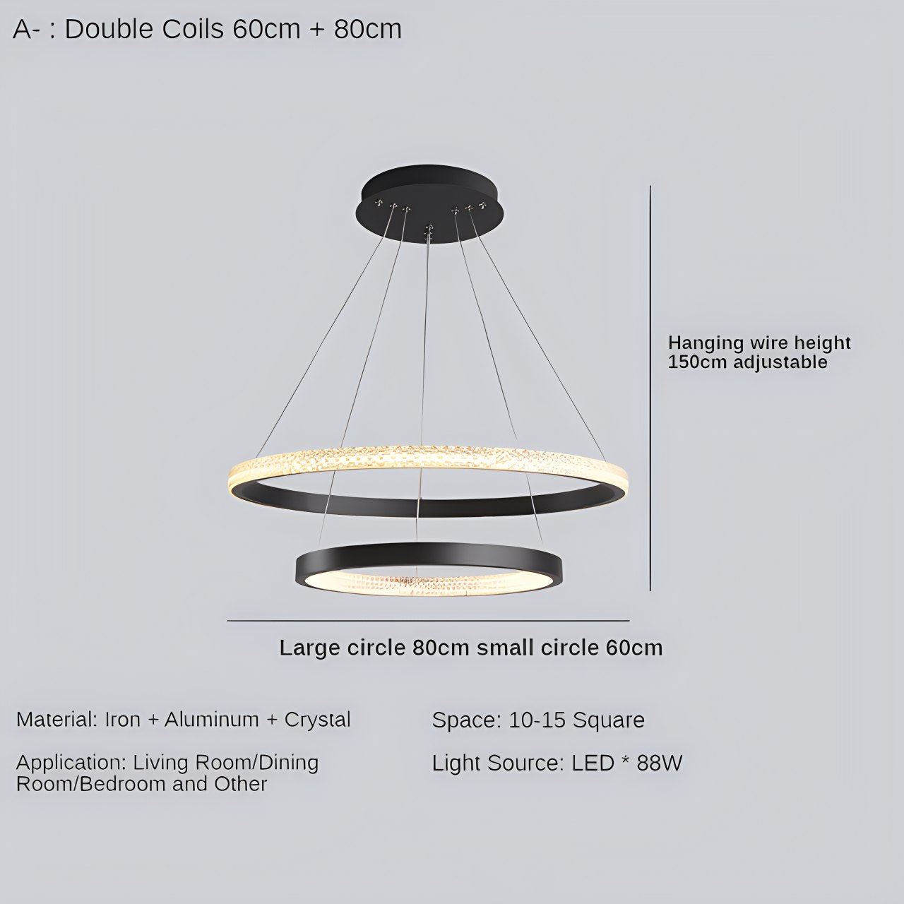 Nordic Simple Ring Ceiling Chandelier | Desfino