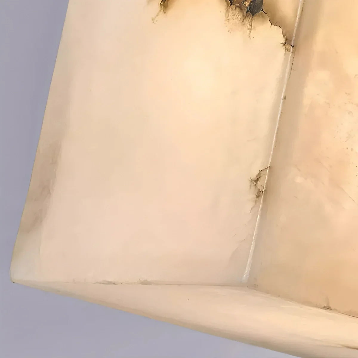 Simple Square Spanish Alabaster Wall Lamp for Living Room | Desfino
