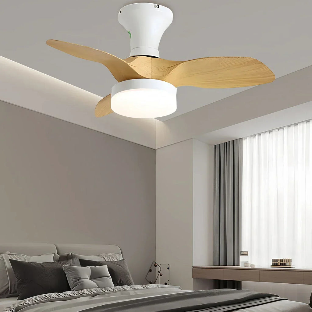 Small Propeller Ceiling Fan With Light | Desfino