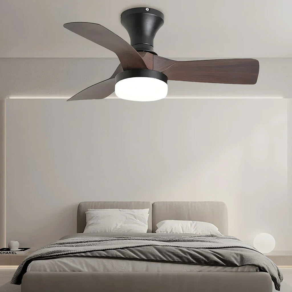 Small Propeller Ceiling Fan With Light | Desfino