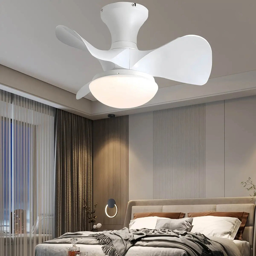 Small Propeller Ceiling Fan With Light | Desfino