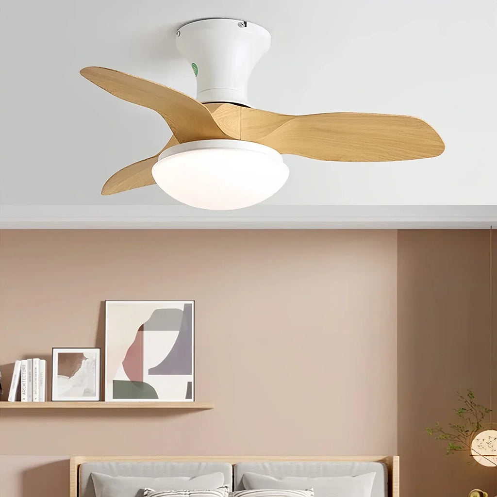 Small Propeller Ceiling Fan With Light | Desfino