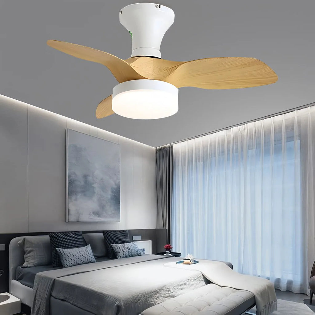 Small Propeller Ceiling Fan With Light | Desfino