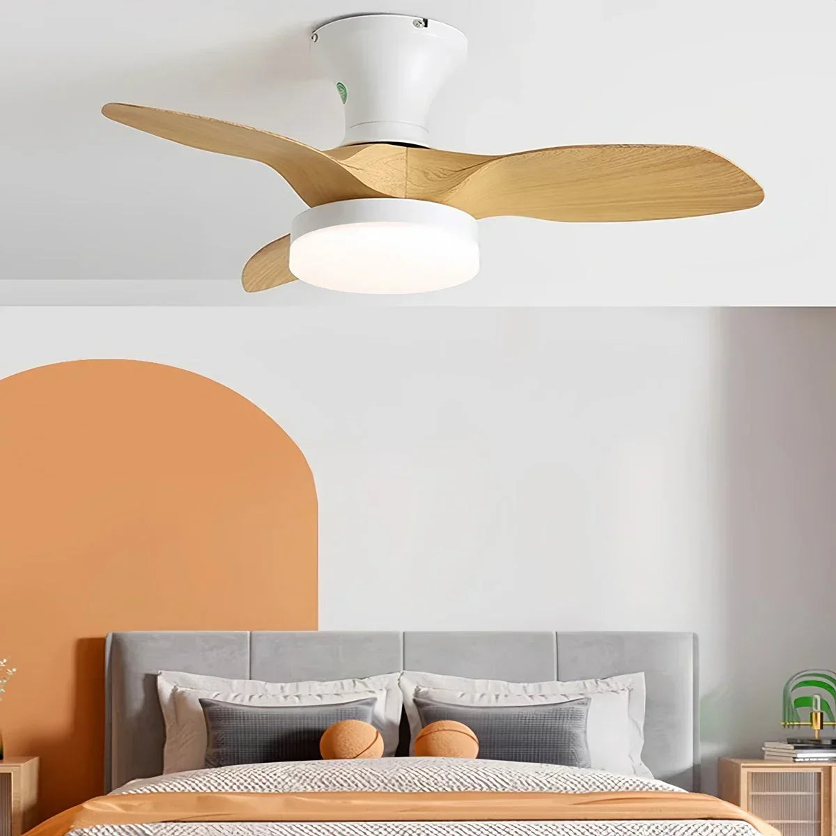 Small Propeller Ceiling Fan With Light | Desfino