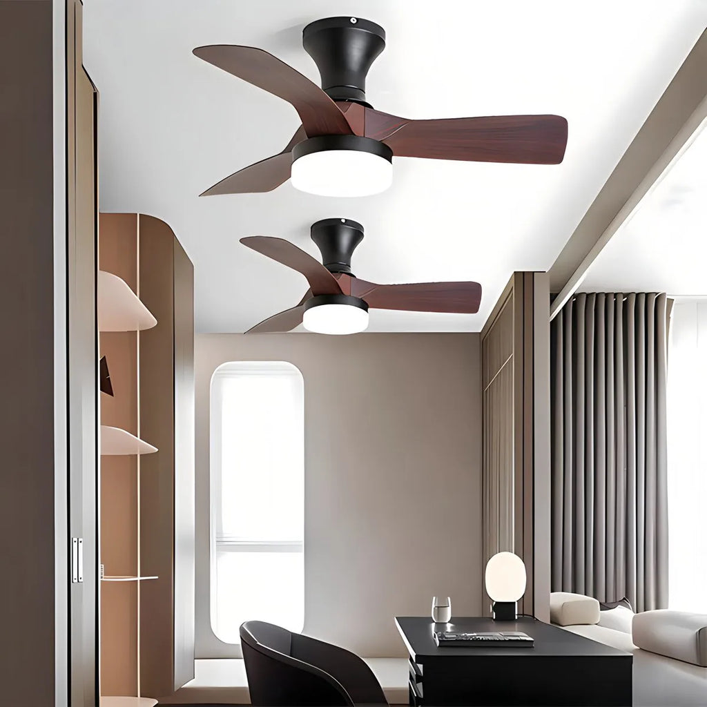 Small Propeller Ceiling Fan With Light | Desfino