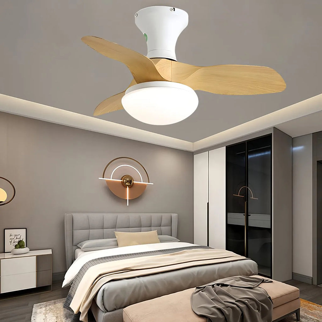 Small Propeller Ceiling Fan With Light | Desfino